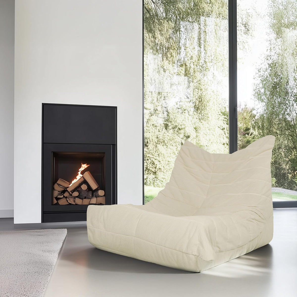 hjh LIVING Loungesessel Sessel Sitzgelegenheit Stoff beige vielseitig einsetzbar - 4064323106531