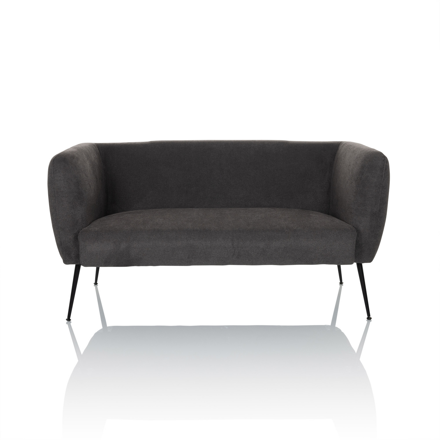 B-Ware Hjh Living Loungesofa Couch Hayriver Stoff Grau Sofa Stuhl Möbel Wohnzimmerstuhl