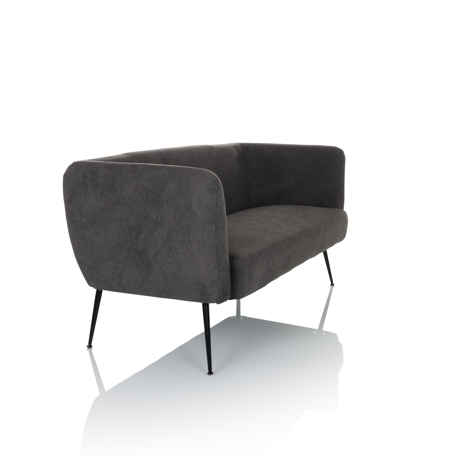B-Ware Hjh Living Loungesofa Couch Hayriver Stoff Grau Sofa Stuhl Möbel Wohnzimmerstuhl