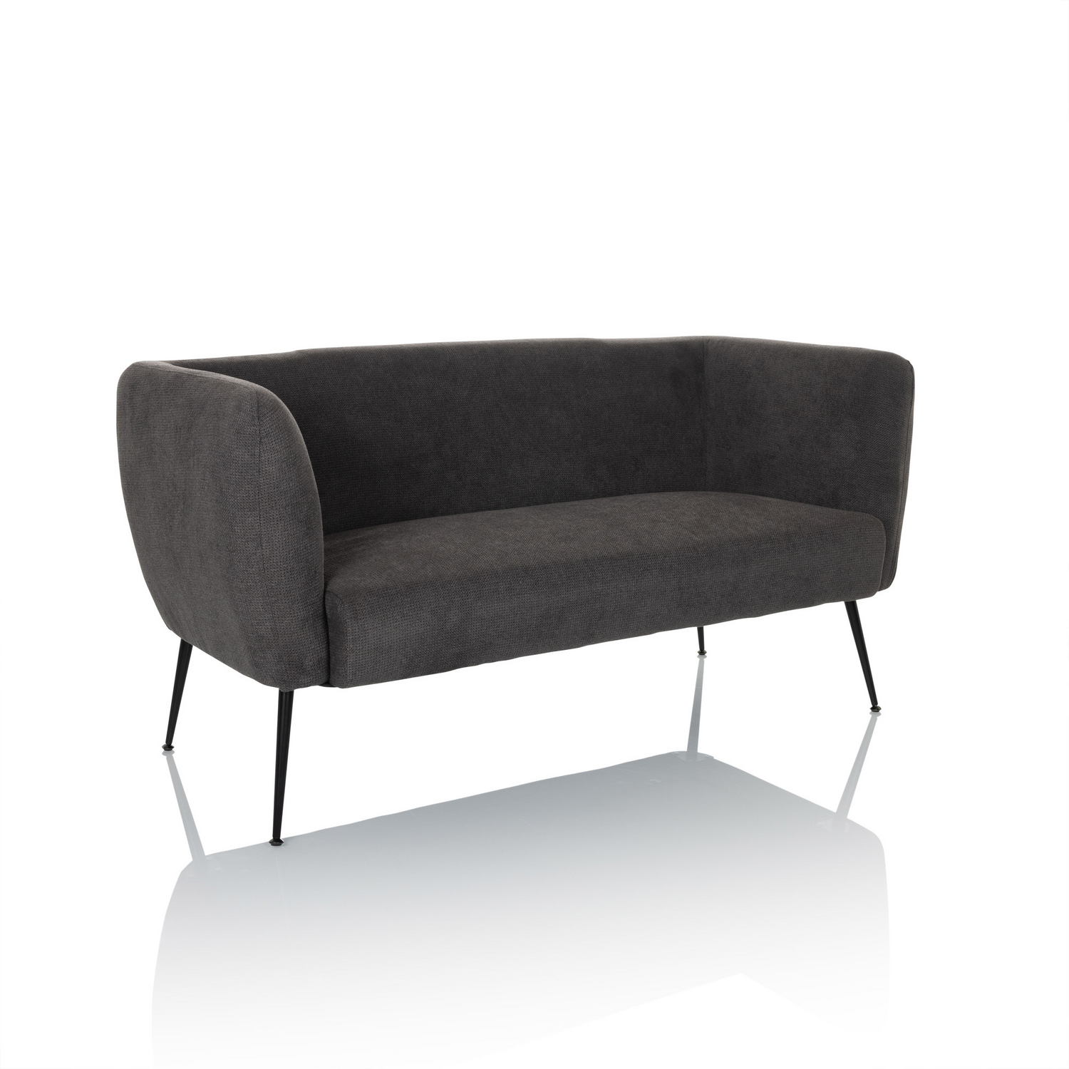 B-Ware Hjh Living Loungesofa Couch Hayriver Stoff Grau Sofa Stuhl Möbel Wohnzimmerstuhl
