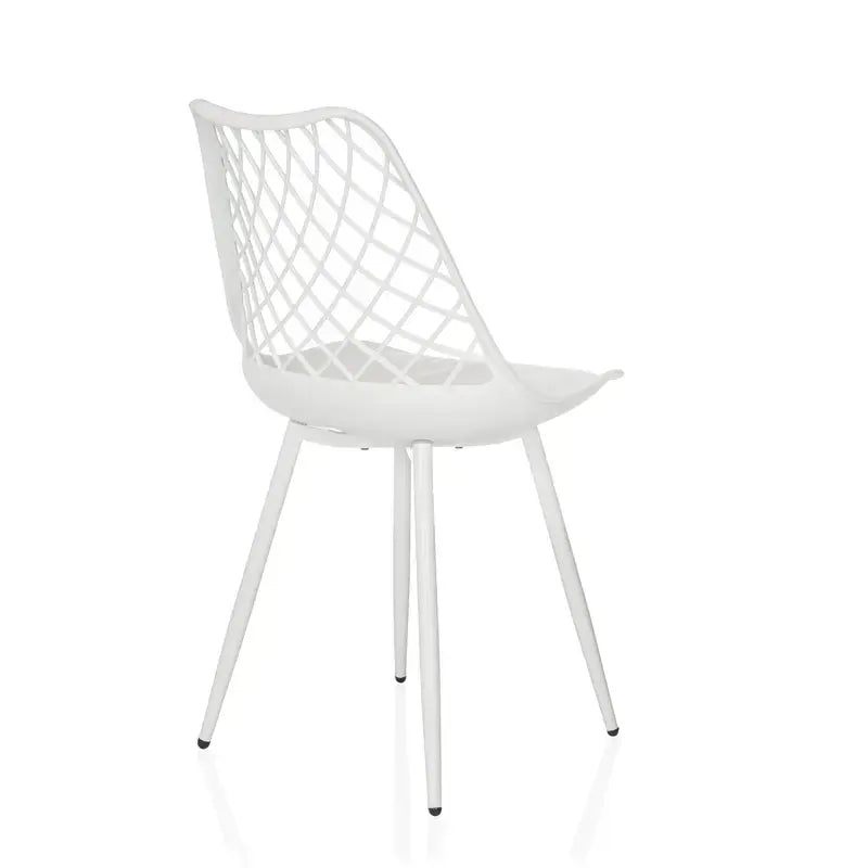 B-Ware Hjh Living Outdoorstuhl Gartenstuhl Stuhl Kunststoff Weiß 3 Stück Siehe Text - 4064323107156