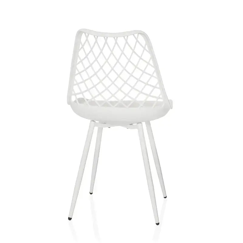 B-Ware Hjh Living Outdoorstuhl Gartenstuhl Stuhl Kunststoff Weiß 3 Stück Siehe Text - 4064323107156