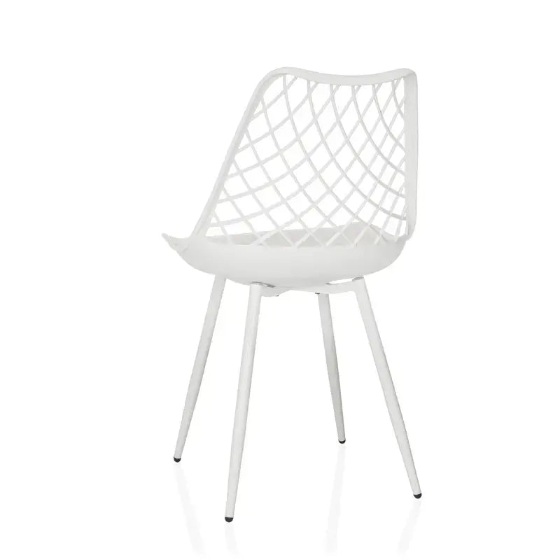 B-Ware Hjh Living Outdoorstuhl Gartenstuhl Stuhl Kunststoff Weiß 3 Stück Siehe Text - 4064323107156