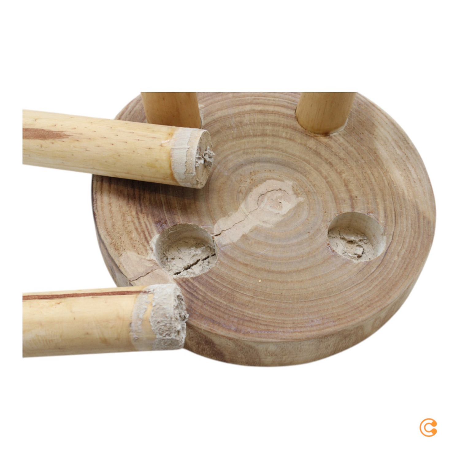 Hjh Living Rustiko W Sitzhocker Hocker Holzhocker Sitz Schemel Siehe Text/Foto C-Ware - 4064323037972