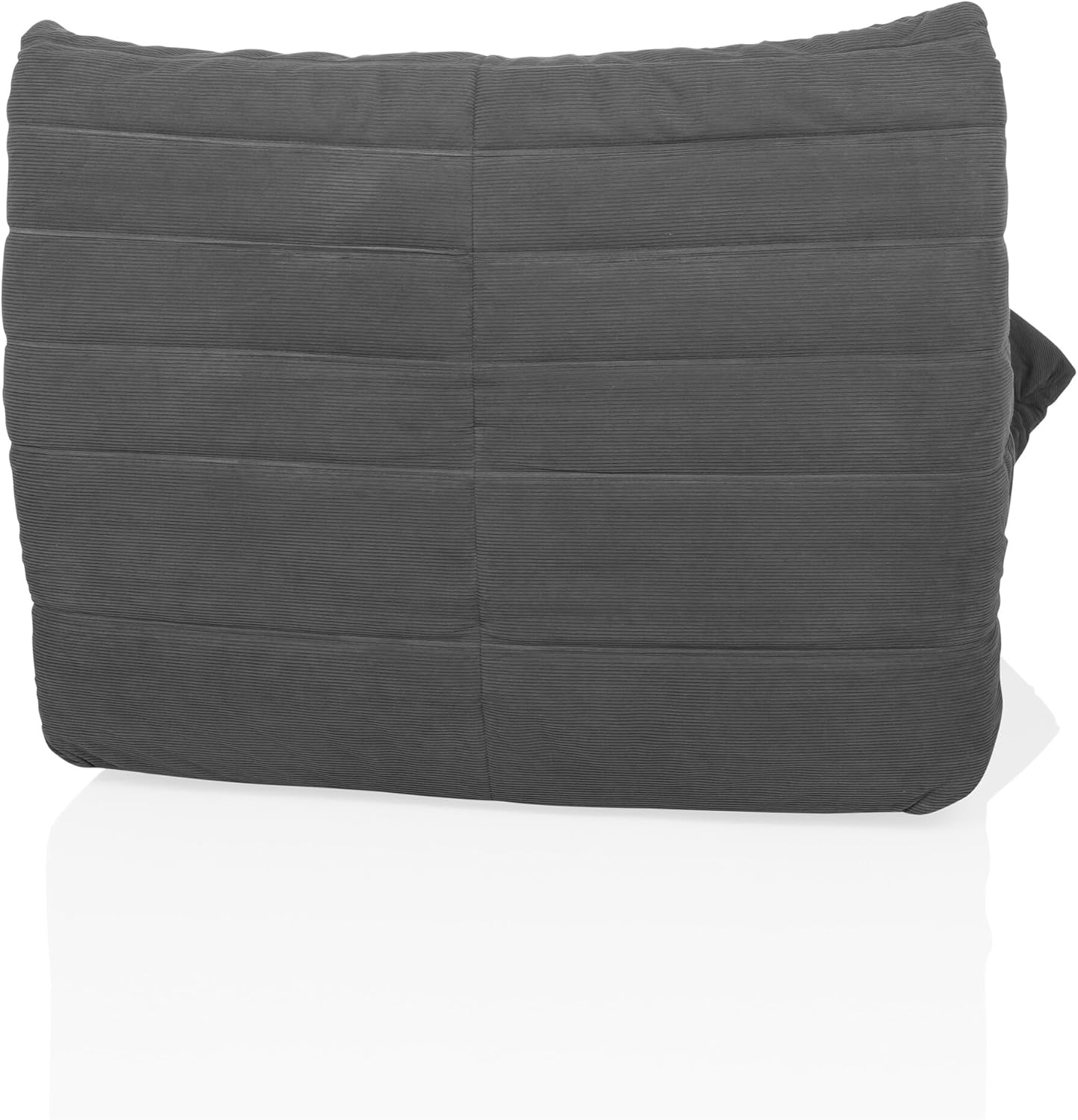 B-Ware Hjh Living Sitzsack Bodensofa Bodenstuhl Sessel Schlafzimmer Cord Dunkelgrau - 4064323106555
