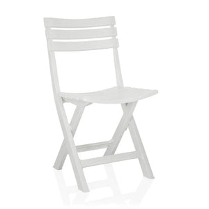 B-Ware Hjh Living Outdoorstuhl Klappstuhl Gartenstuhl Campingstuhl Weiß Kunststoff243