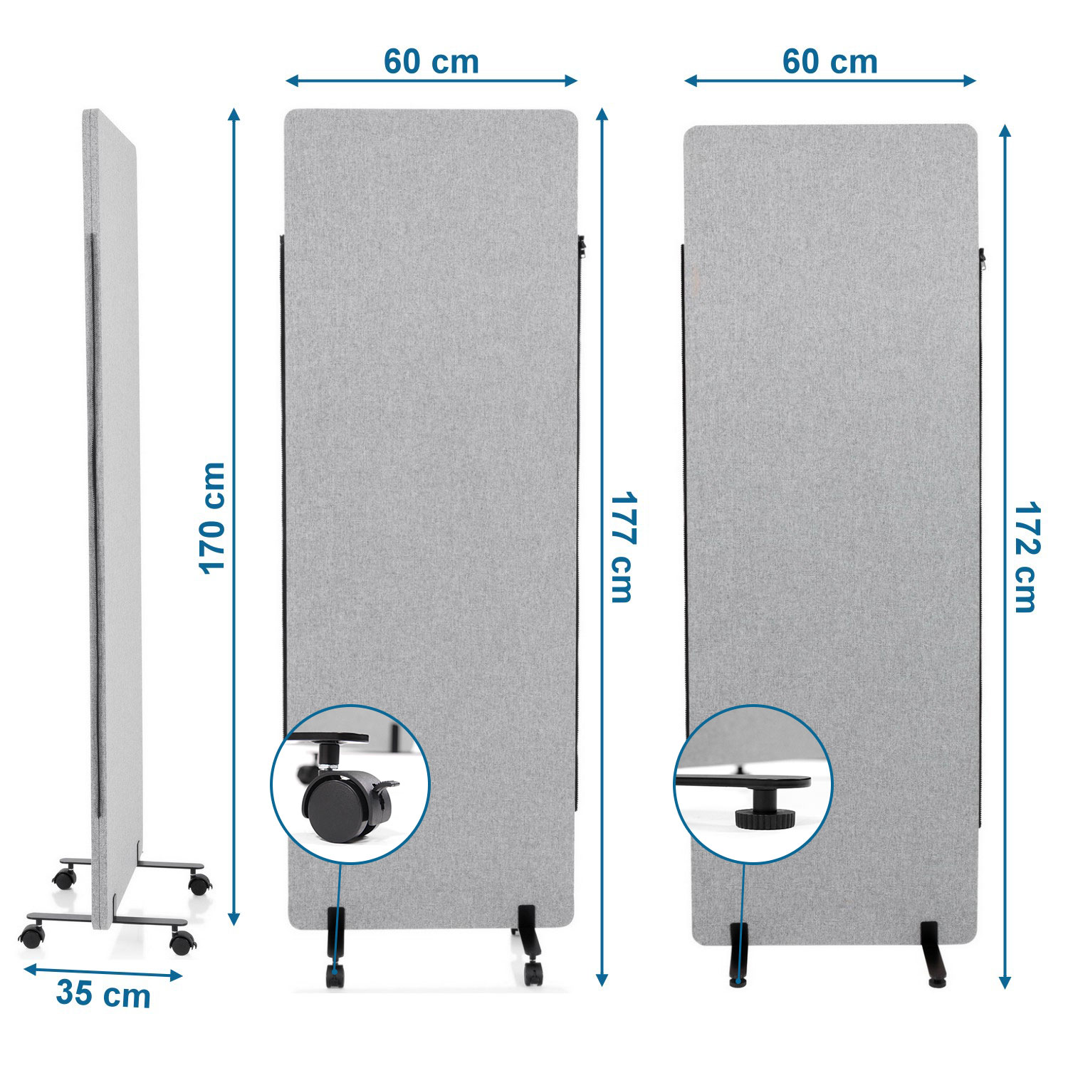 B-Ware Hjh Office Trennwand Flexmiut Panel Sichtschutz Akustikwand Pet Siehe Text/Foto - 4251084679927