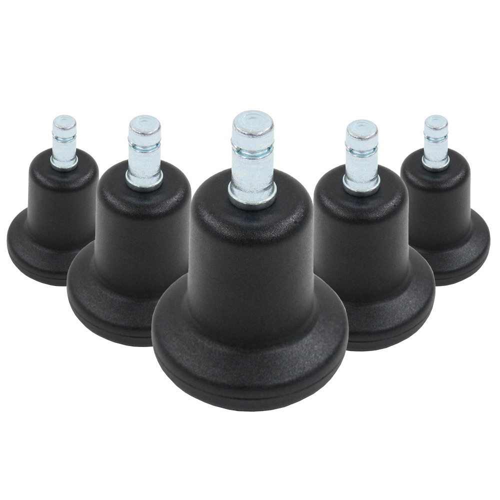 B-Ware Hjh Office Bodengleiter Standfüße Stuhlgleiter 10mm Schwarz 5er Pack