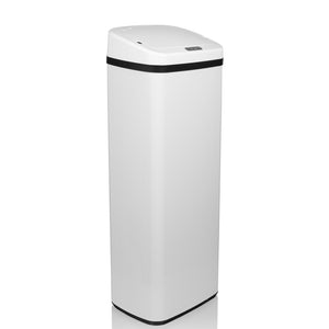 B-Ware hjh OFFICE Mülleimer Abfallsammler CLEAN V 50L mit Infrarot-Sensor weiß 83cm