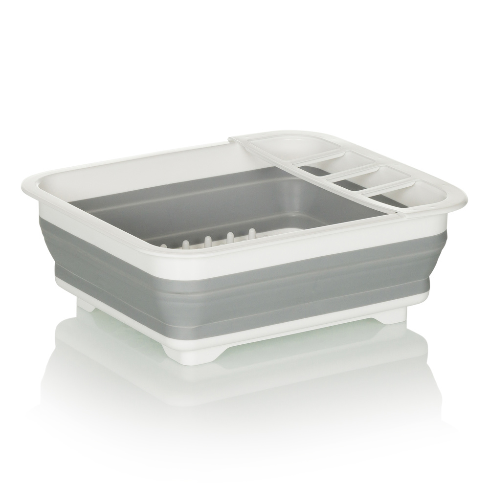 B-Ware Hjh Office Abtropfwanne Gestell Geschirrkorb Silikon Faltbar Grau 10 Stück - 4064323036258