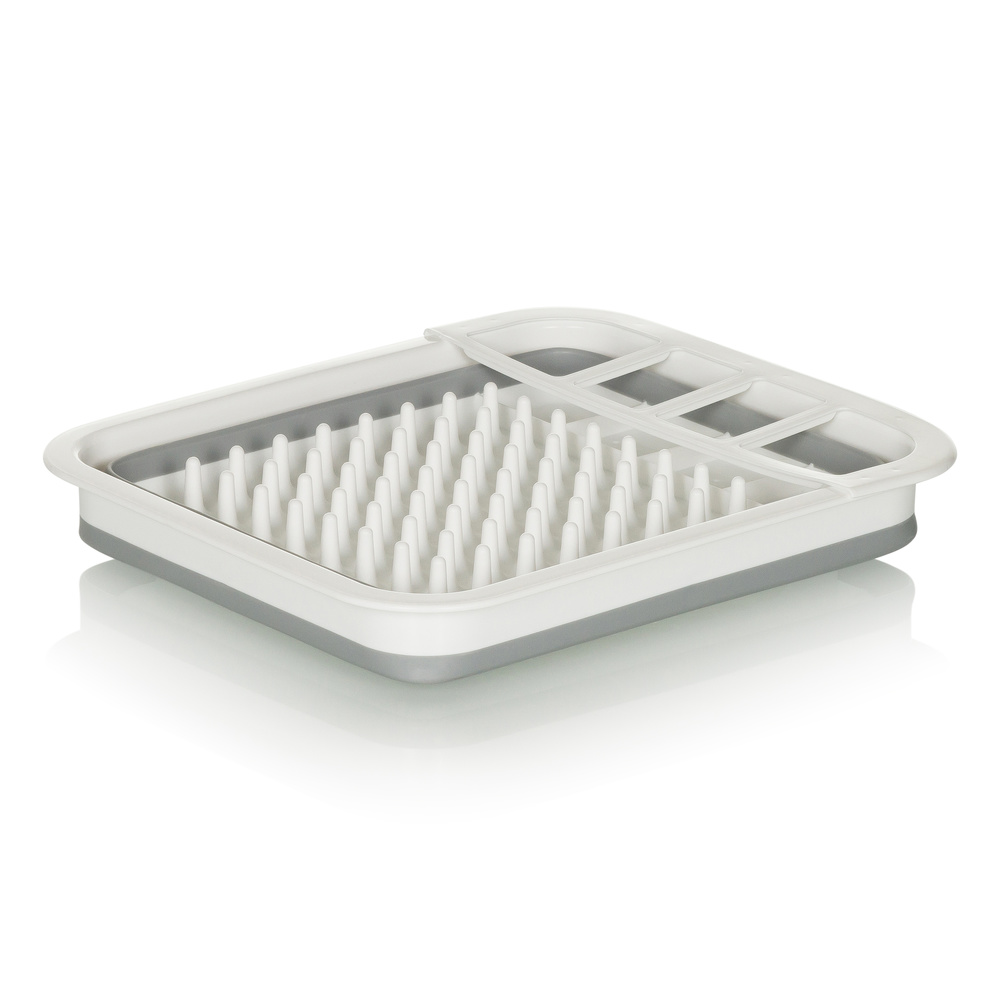 B-Ware Hjh Office Abtropfwanne Gestell Geschirrkorb Silikon Faltbar Grau 10 Stück - 4064323036258