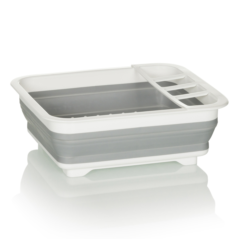 B-Ware Hjh Office Abtropfwanne Gestell Geschirrkorb Silikon Faltbar Grau 10 Stück - 4064323036258