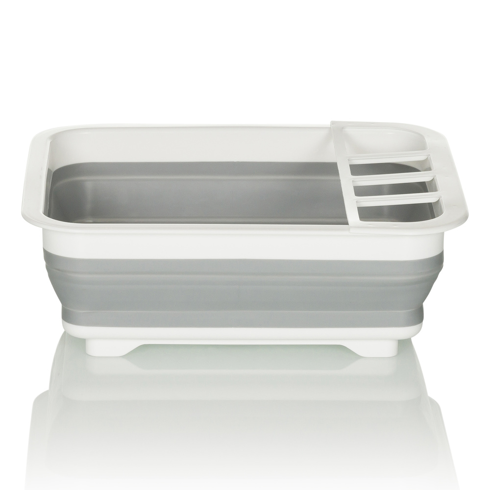 B-Ware Hjh Office Abtropfwanne Gestell Geschirrkorb Silikon Faltbar Grau 10 Stück - 4064323036258