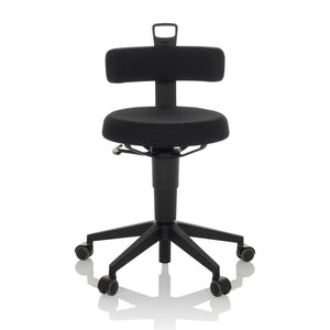 B-Ware hjh OFFICE Arbeitshocker Stuhl Balancestuhl TOP WORK FLEX Stoff schwarz Hocker
