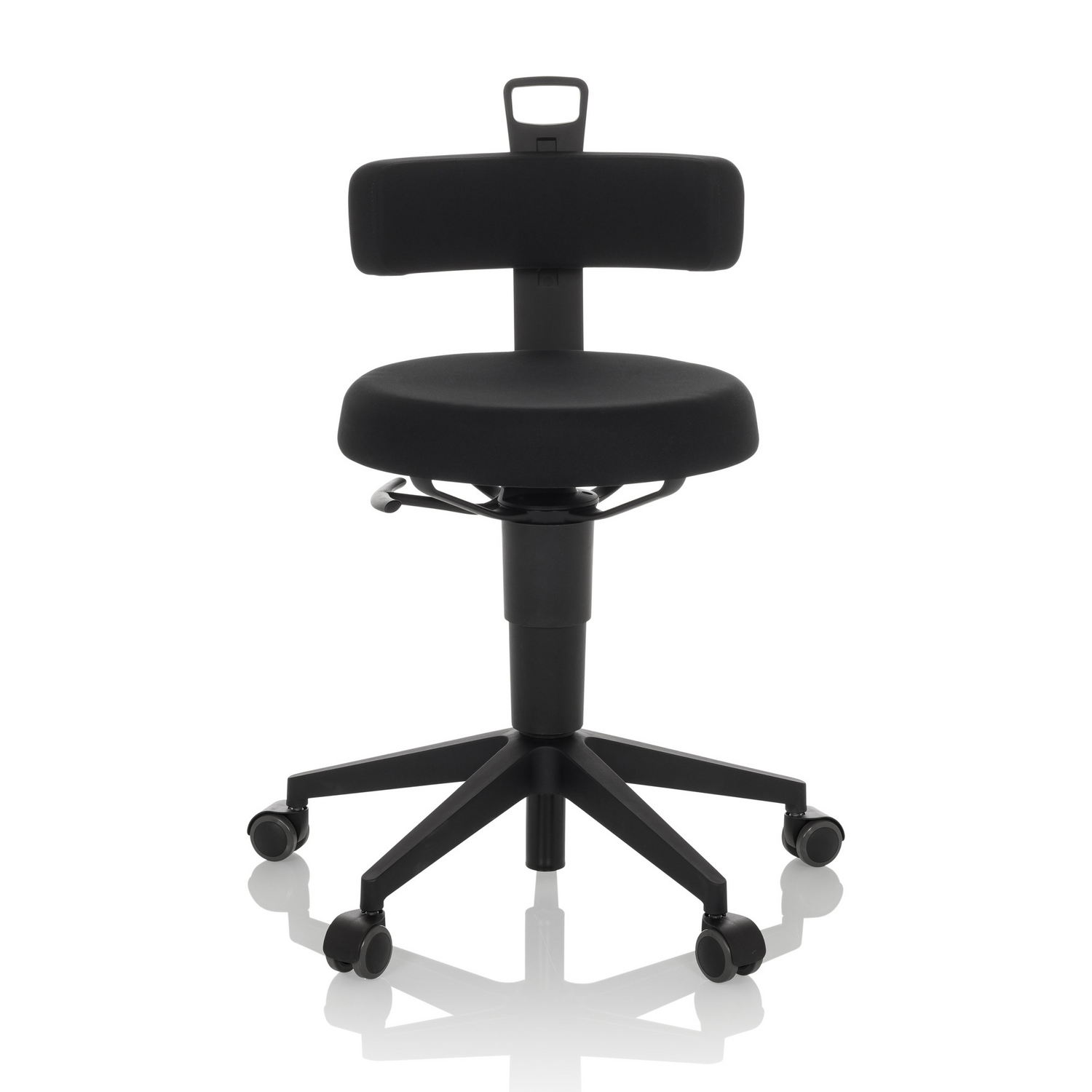 Hjh Office Arbeitshocker Stuhl Balancestuhl Top Work Flex Stoff Schwarz Hocker B-Ware - 4064323037392