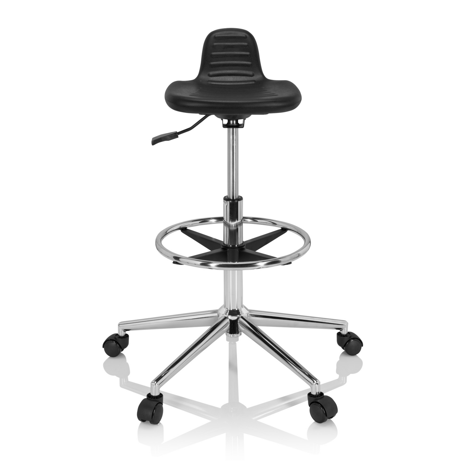 Hjh Office Arbeitsstuhl Arbeitshocker Top Work 03 I Pu Schaum Schwarz Hocker B-Ware - 4064323014997