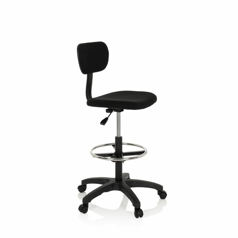 B-Ware Hjh Office Arbeitsstuhl Top Work 05 Arbeitshocker Schwarz Stoff Siehe Text75 - 4251084680046