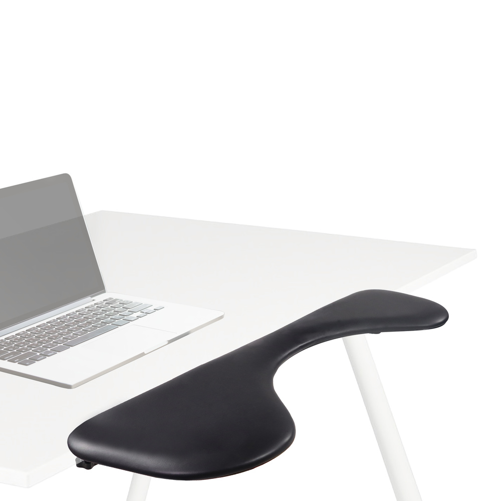 B-Ware Hjh Office Armlehnenauflage Armstütze Leder Relex Rt2 Schwarz Tischmontage0