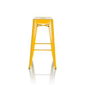 B-Ware hjh OFFICE Barhocker VANTAGGIO HIGH Stuhl Metall gelb 77cm Sitzhöhe 150kg