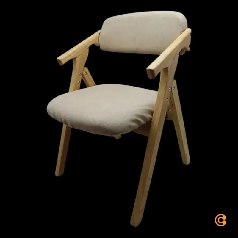 hjh OFFICE Besucherstuhl Klappstuhl SCANDIO Holzrahmen Beige Stoff - 4064323035008