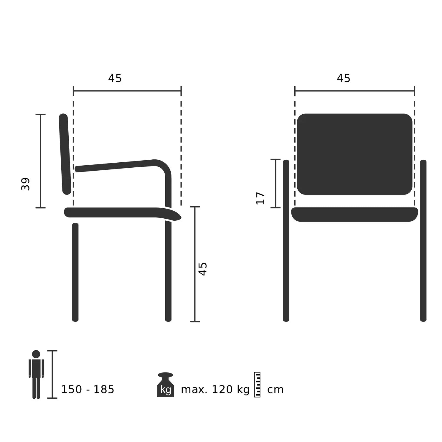 B-Ware Hjh Office Besucherstuhl Klappstuhl Scandio Holzrahmen Beige Stoff 3 Stück - 4064323035008
