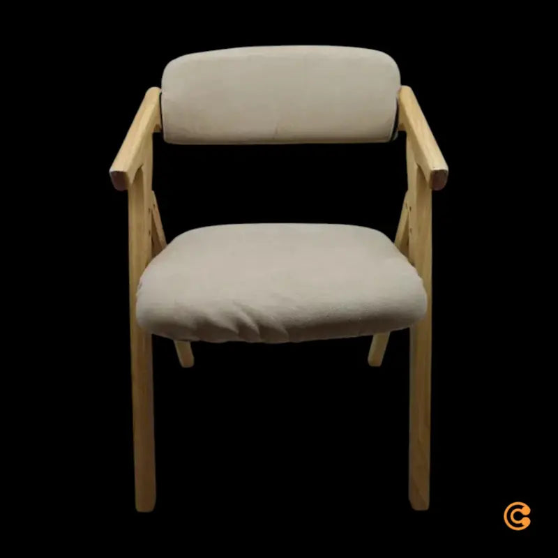 hjh OFFICE Besucherstuhl Klappstuhl SCANDIO Holzrahmen Beige Stoff - 4064323035008