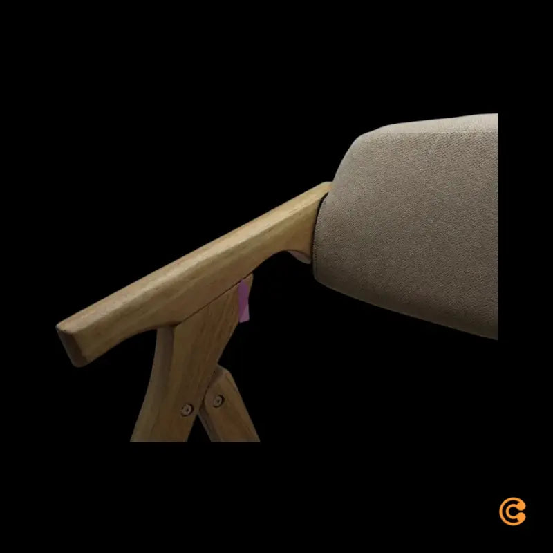 hjh OFFICE Besucherstuhl Klappstuhl SCANDIO Holzrahmen Beige Stoff - 4064323035008