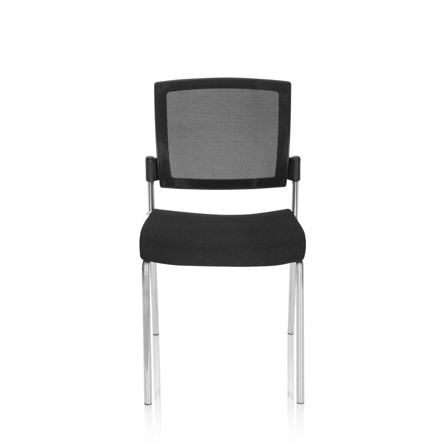 B-Ware Hjh Office Besucherstuhl Konferenzstuhl Stuhl Schwarz K9 V Stapelbar 2 Stück - 4064323000204