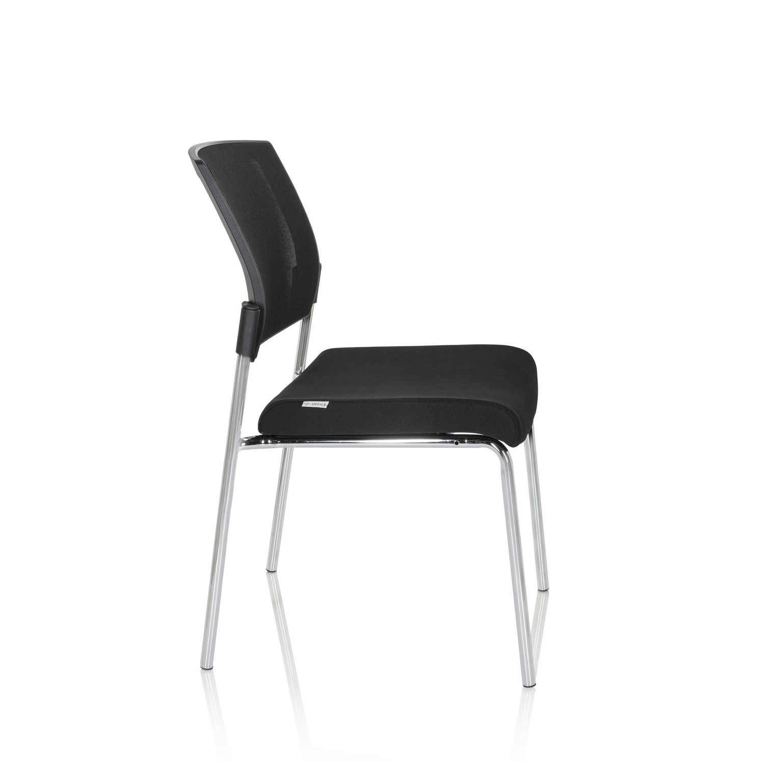 B-Ware Hjh Office Besucherstuhl Konferenzstuhl Stuhl Schwarz K9 V Stapelbar 2 Stück - 4064323000204