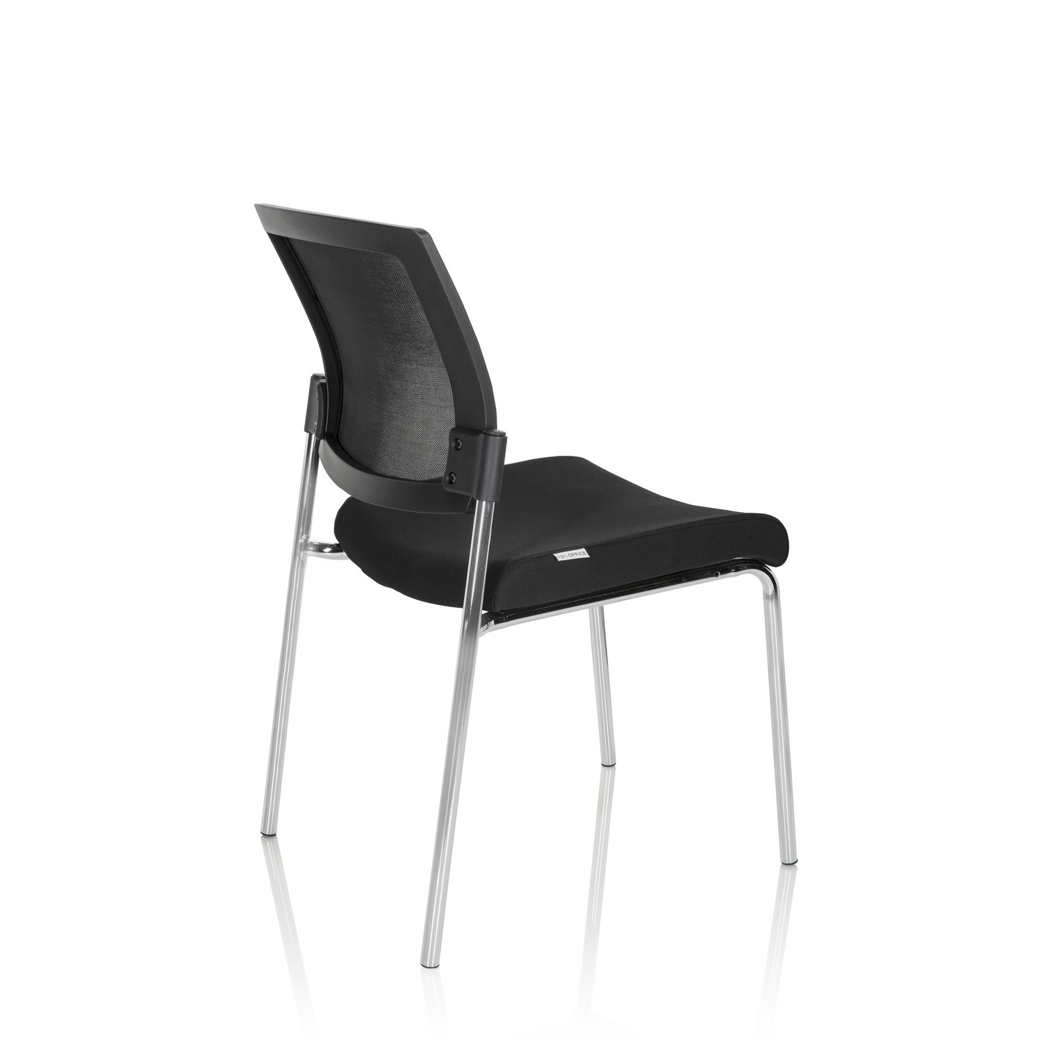 B-Ware Hjh Office Besucherstuhl Konferenzstuhl Stuhl Schwarz K9 V Stapelbar 2 Stück - 4064323000204
