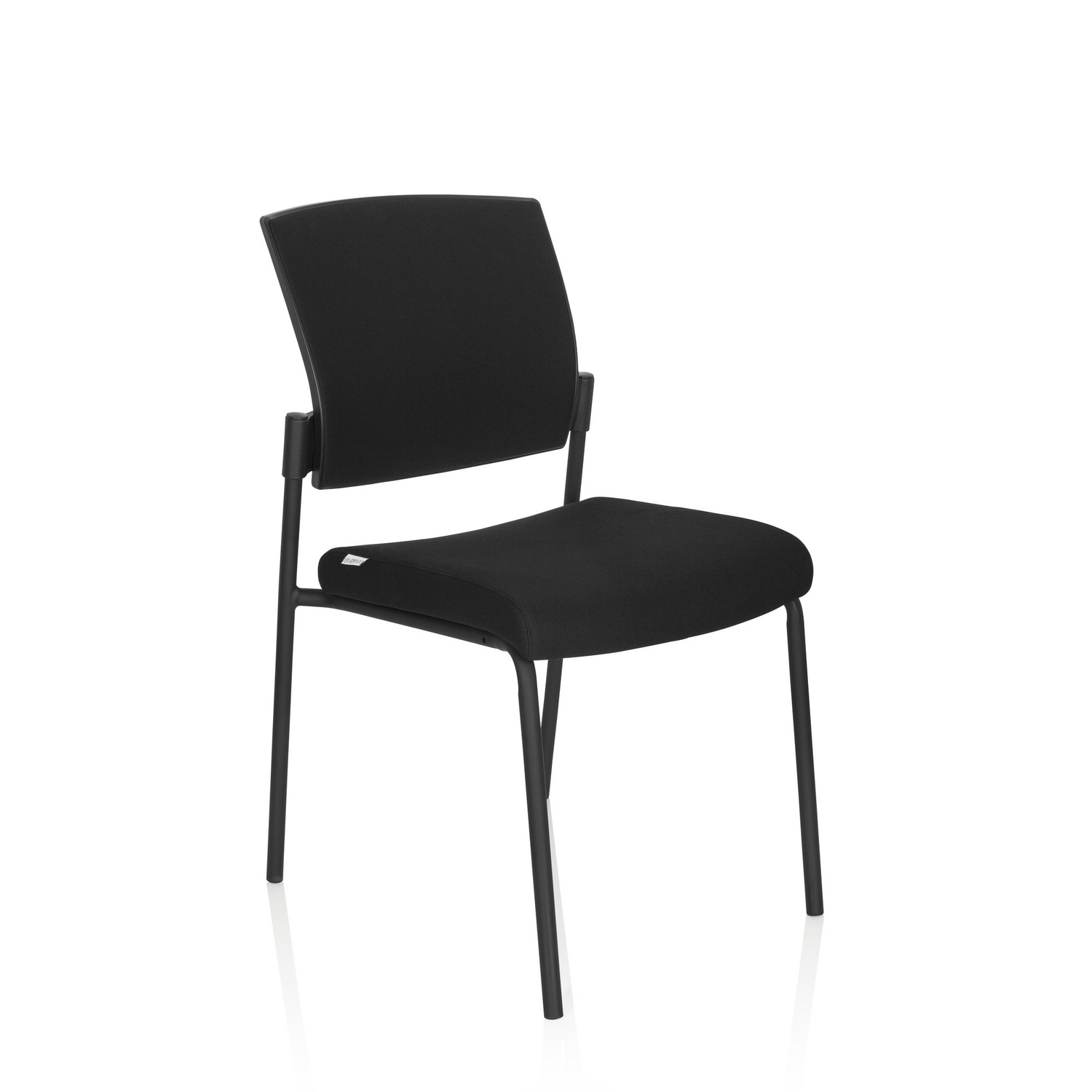 B-Ware Hjh Office Besucherstuhl Konferenzstuhl Stuhl Schwarz Stoff Stapelbar 180kg130 - 4064323000242