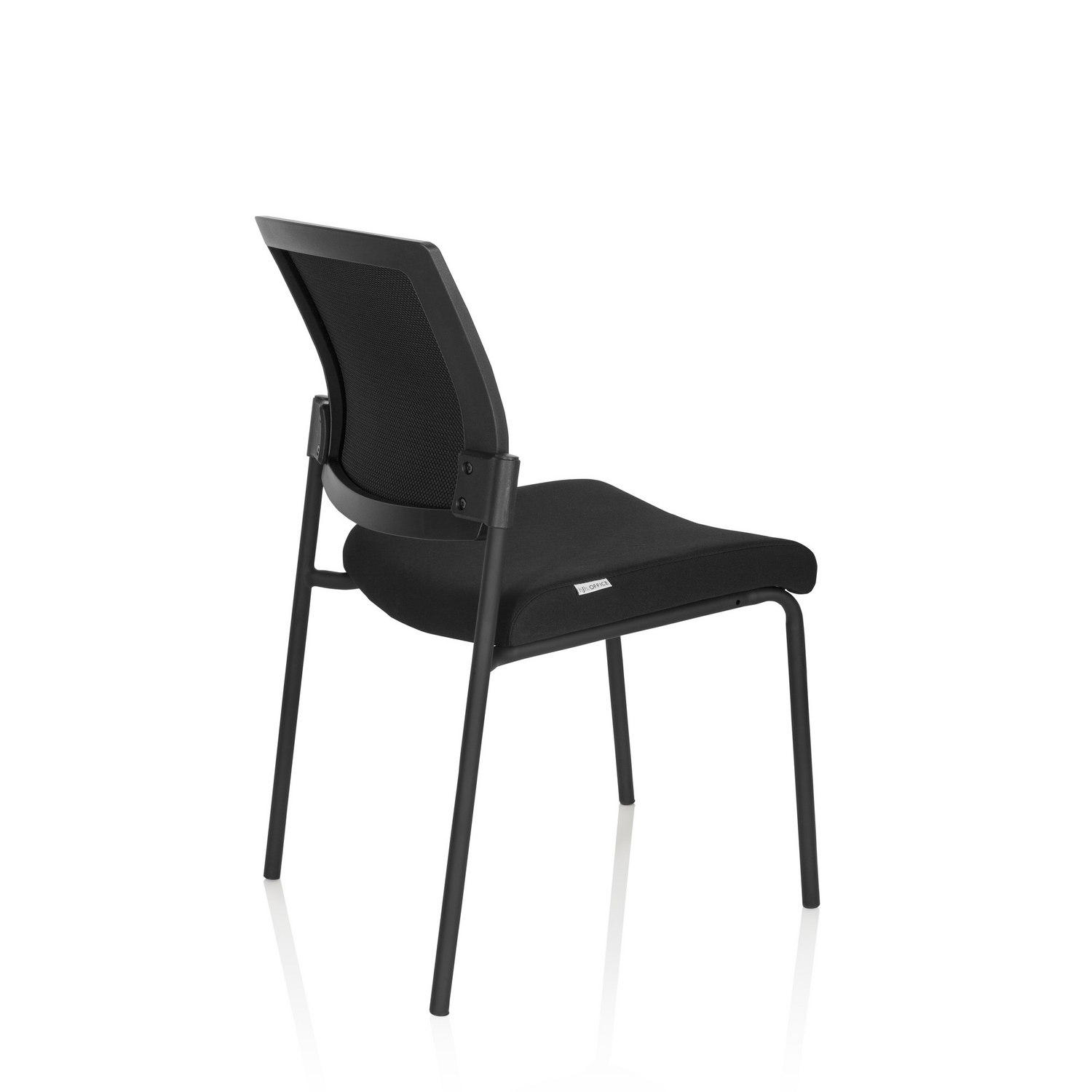 B-Ware Hjh Office Besucherstuhl Konferenzstuhl Stuhl Schwarz Stoff Stapelbar 180kg130 - 4064323000242