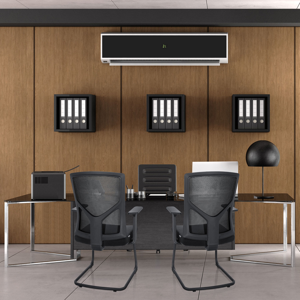Hjh Office Besucherstuhl Konferenzstuhl Stuhl Schwarz Armlehne Breton B-Ware - 4064323014690