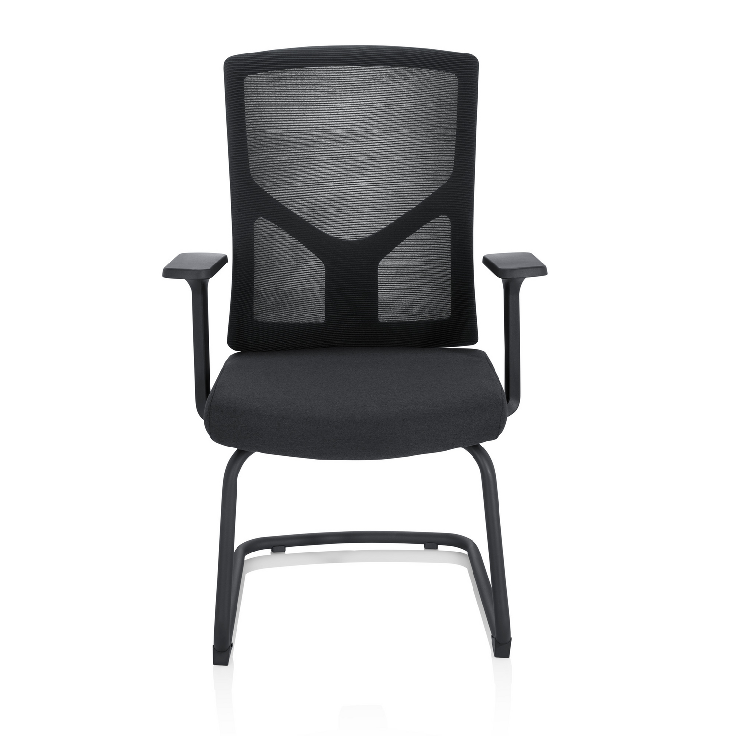 Hjh Office Besucherstuhl Konferenzstuhl Stuhl Schwarz Armlehne Breton B-Ware - 4064323014690