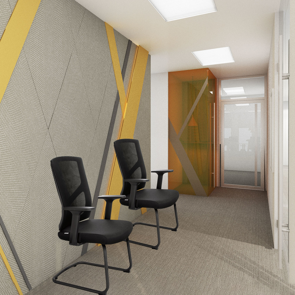 Hjh Office Besucherstuhl Konferenzstuhl Stuhl Schwarz Armlehne Breton B-Ware - 4064323014690