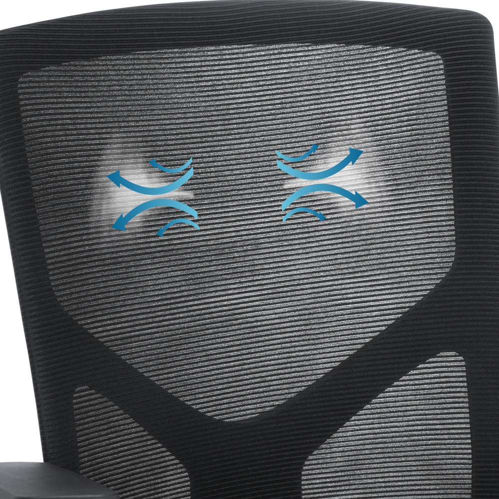 Hjh Office Besucherstuhl Konferenzstuhl Stuhl Schwarz Armlehne Breton B-Ware - 4064323014690