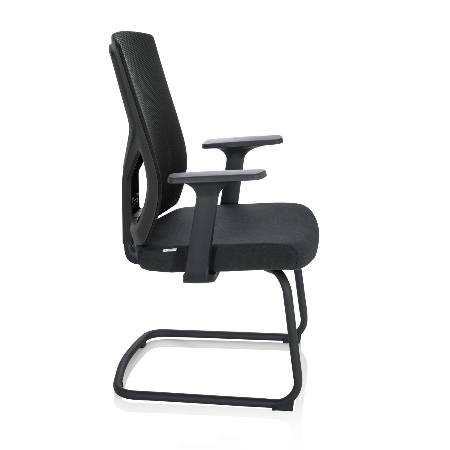 Hjh Office Besucherstuhl Konferenzstuhl Stuhl Schwarz Armlehne Breton B-Ware - 4064323014690
