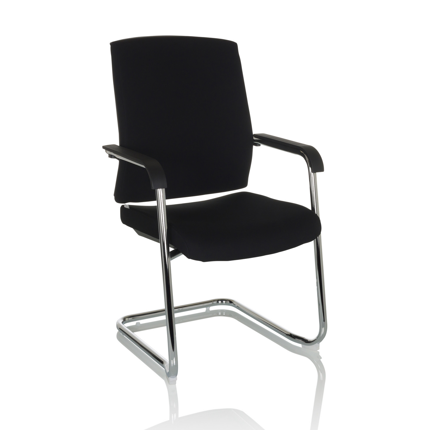 B-Ware Hjh Office Besucherstuhl Konferenzstuhl Schwarz Stapelbar Freischwinger Möbel374 - 4064323035367