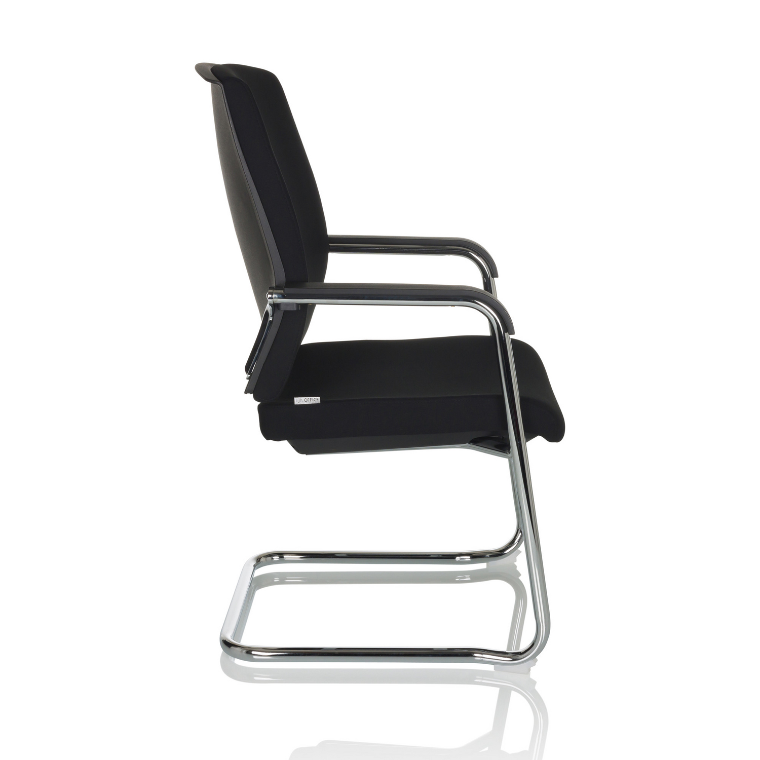 B-Ware Hjh Office Besucherstuhl Konferenzstuhl Schwarz Stapelbar Freischwinger Möbel - 4064323035367