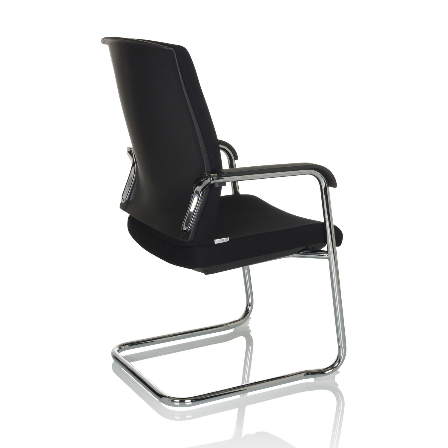 B-Ware Hjh Office Besucherstuhl Konferenzstuhl Schwarz Stapelbar Freischwinger Möbel - 4064323035367