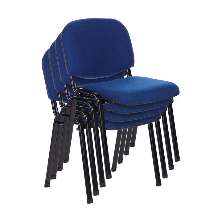 Hjh Office Besucherstuhl Konferenzstuhl Stuhl Xt 600 4er Pack Schwarz Blau B-Ware - 4251084663438