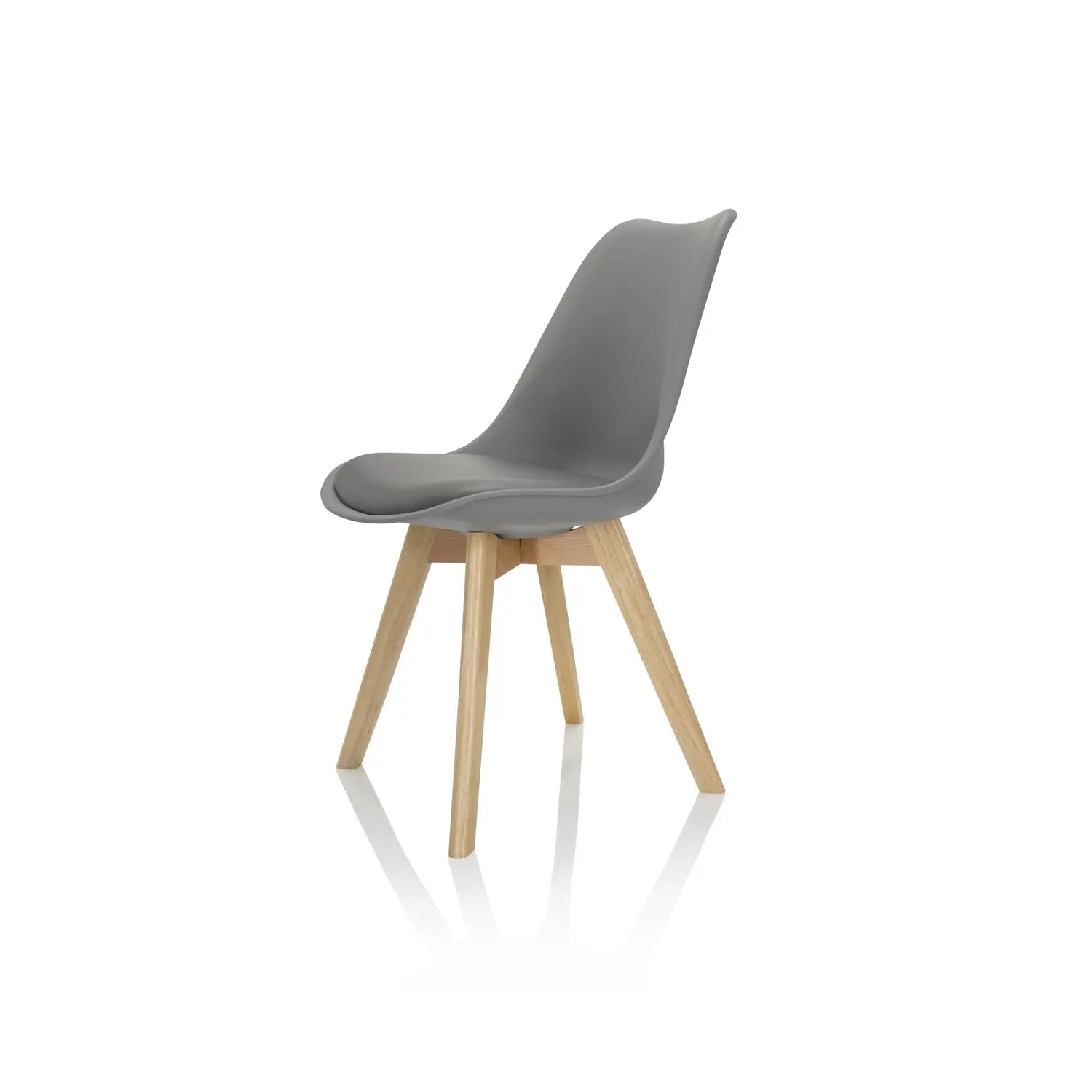 B-Ware Hjh Office Besucherstuhl Schalenstuhl Scandi Esszimmerstuhl Kunststoff Grau 114 - 4064323007142