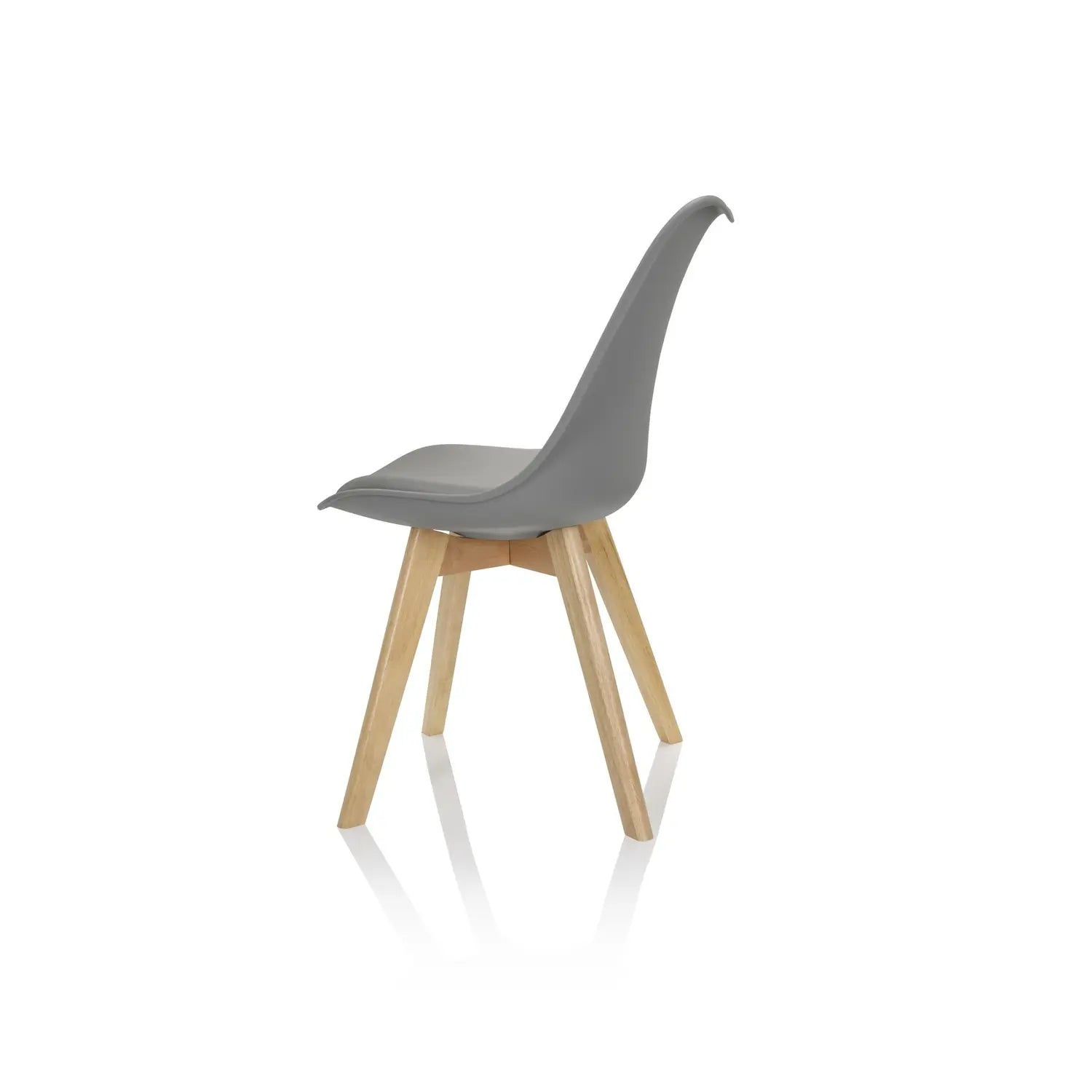 B-Ware Hjh Office Besucherstuhl Schalenstuhl Scandi Esszimmerstuhl Kunststoff Grau 114 - 4064323007142
