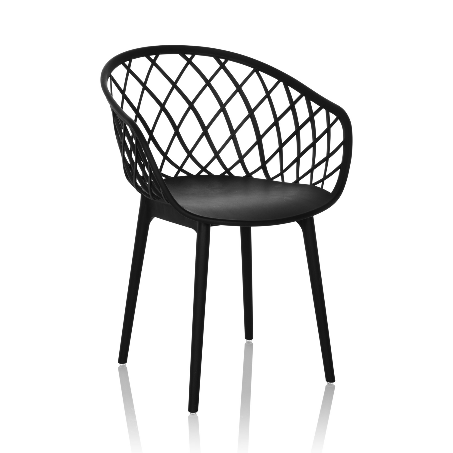 B-Ware Hjh Office Besucherstuhl Schalenstuhl Stuhl Kunststoff Netzrücken 2 Stück - 4064323037224