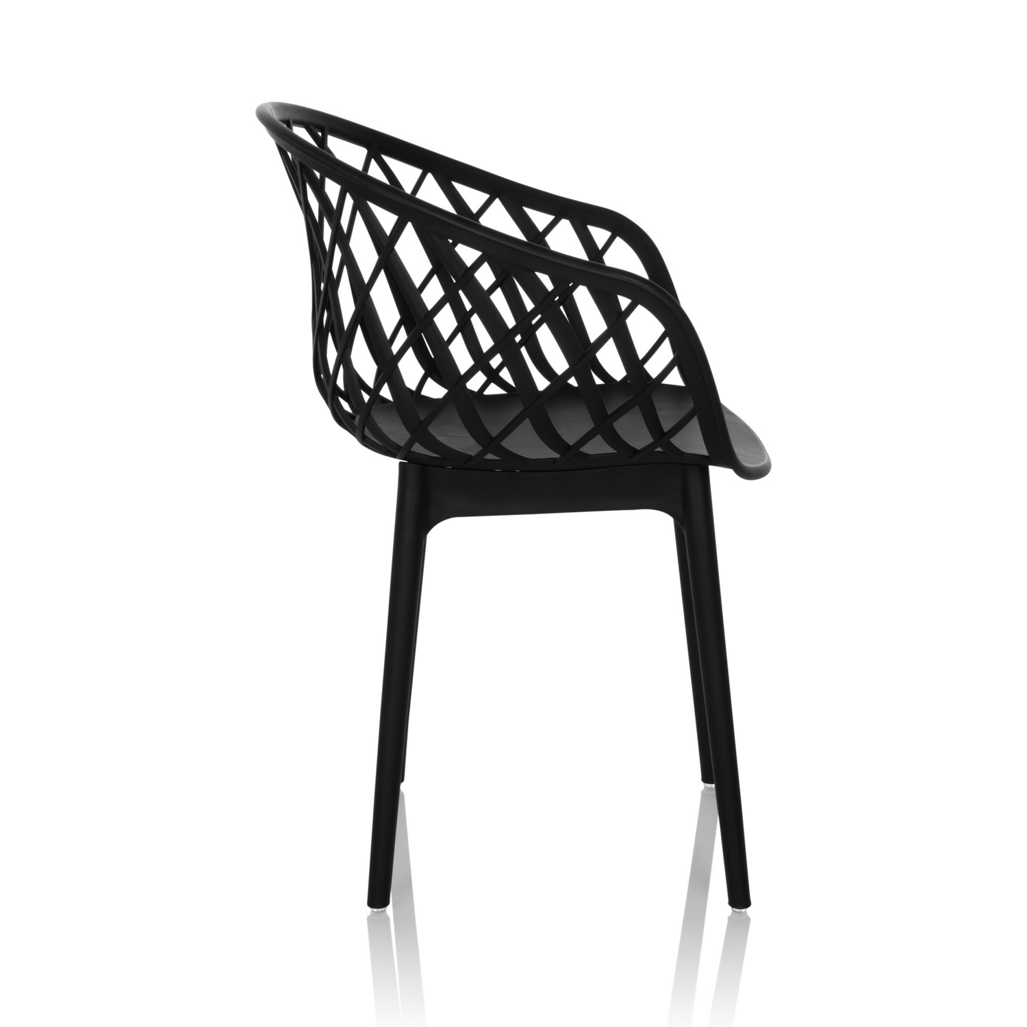 B-Ware Hjh Office Besucherstuhl Schalenstuhl Stuhl Kunststoff Netzrücken 2 Stück - 4064323037224