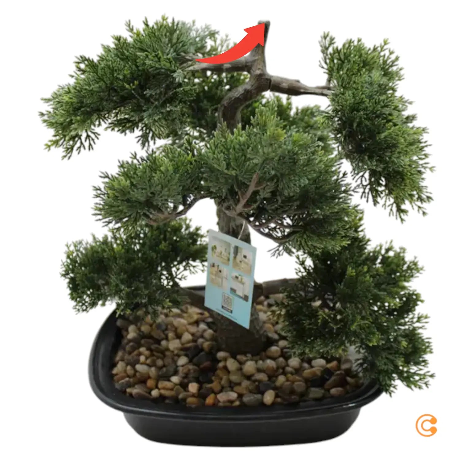 C-Ware Hjh Office Kunstpflanze Bonsai 44 Cm Grün Künstliche Siehe Text/Foto - 4064323036456