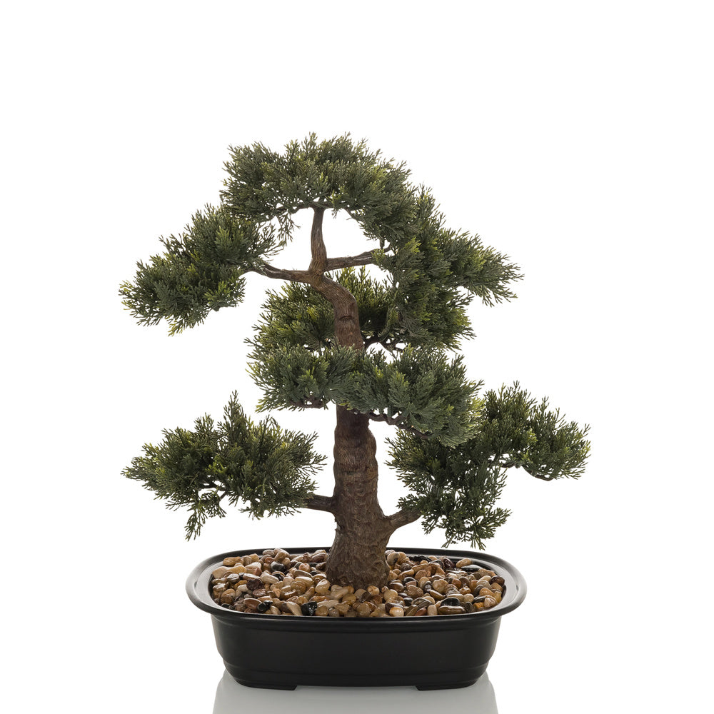 hjh OFFICE Kunstpflanze Kunstbaum Bonsai 44 cm grün künstliche Pflanze - 4064323036456