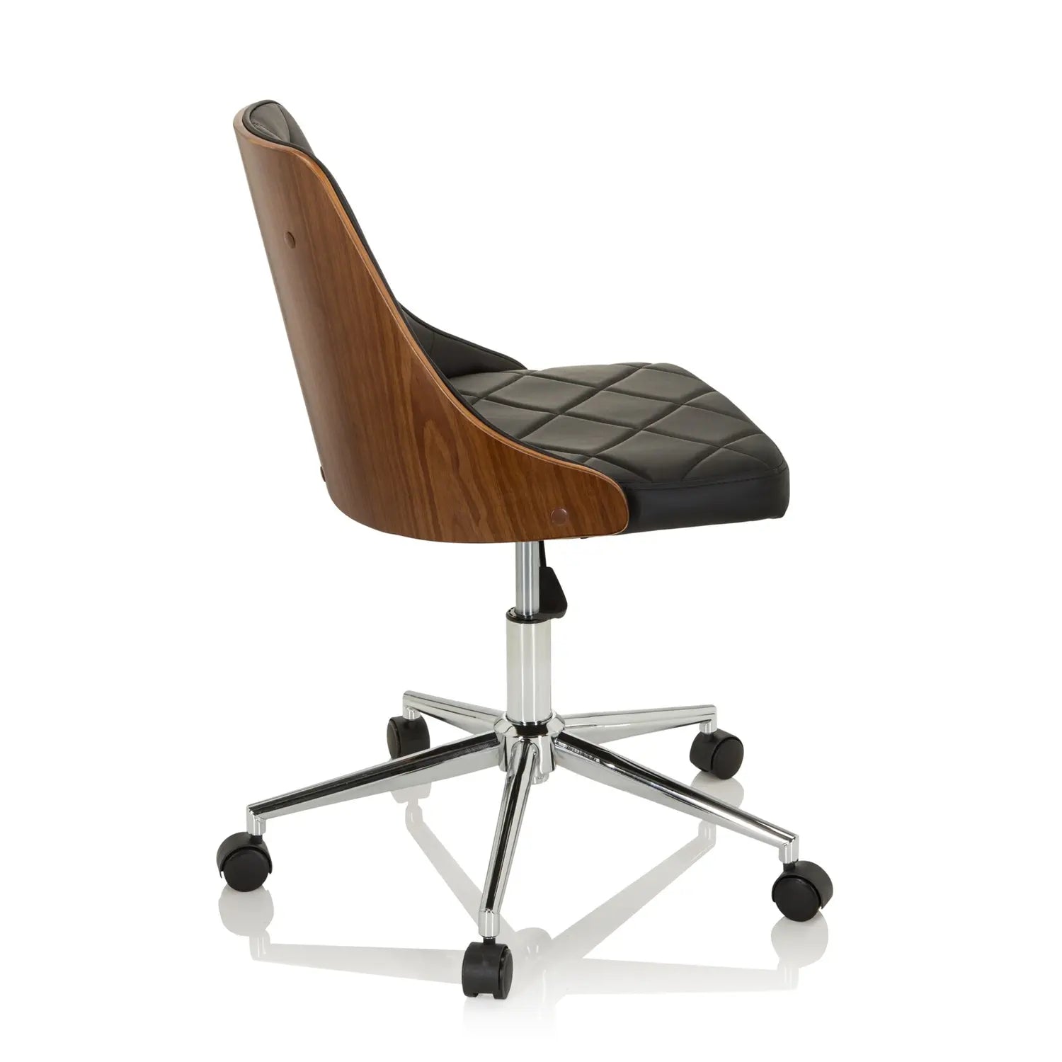 B-Ware Hjh Office Bürostuhl Drehstuhl Chefsessel Kunstleder Schwarz Home Office Retro - 4064323017103
