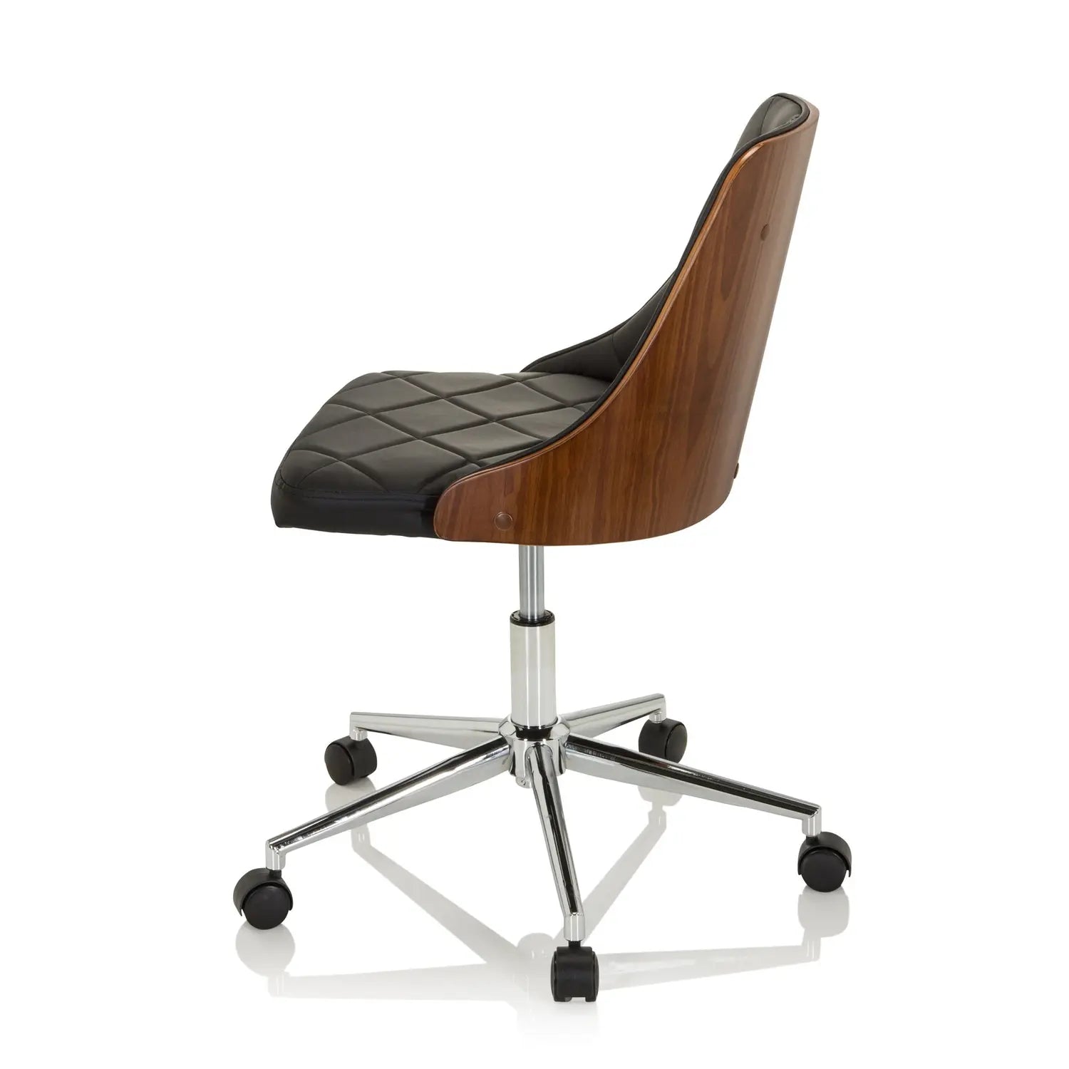 B-Ware Hjh Office Bürostuhl Drehstuhl Chefsessel Kunstleder Schwarz Home Office Retro - 4064323017103