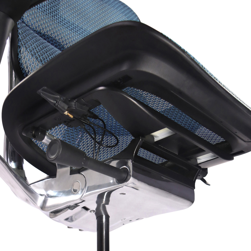 B-Ware Hjh Office Bürostuhl Chefsessel Ergohuman Netzstoff Blau Ergonomische Sitzfläche - 4064323035558